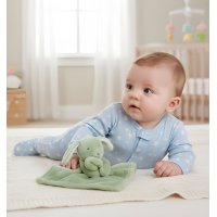 19C261: Baby Novelty Bunny Comforter-Sage
